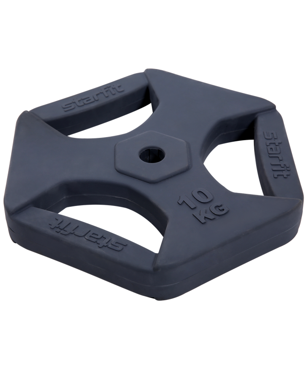 Диск обрез. Starfit BB-205 10кг d26мм с хватами