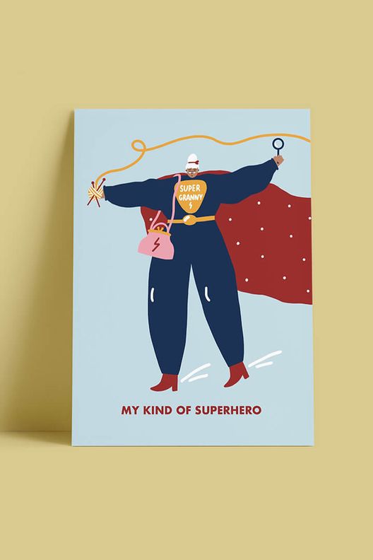 Открытка GRANNY HERO / O paper paper