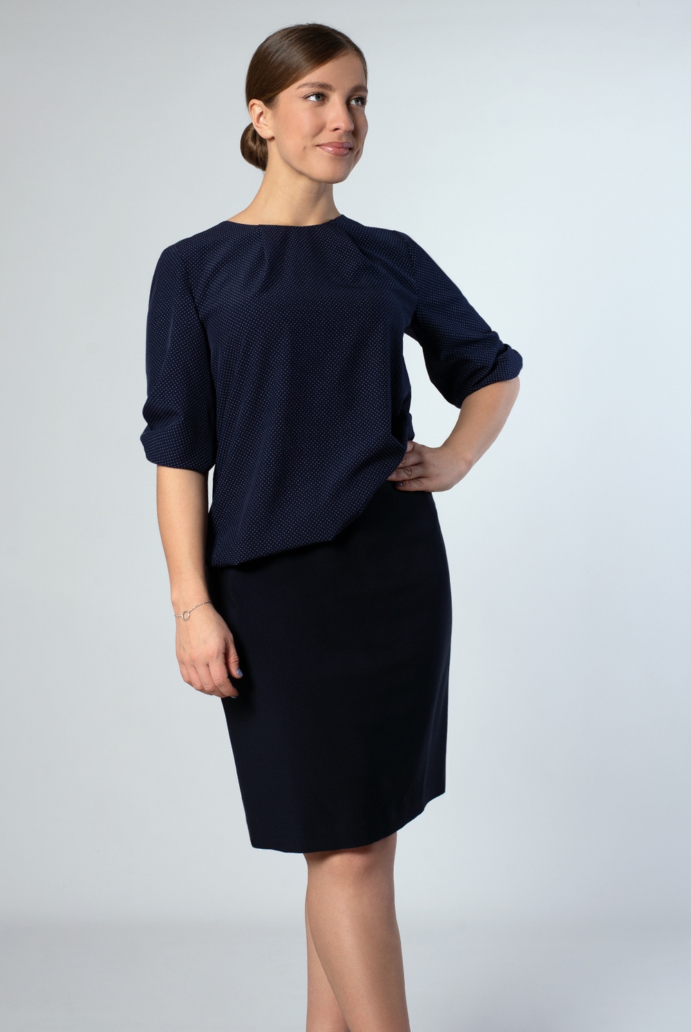 Юбка женская 051-50, Тёмно тёмно син #70ТТСи01051-50