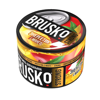 Бестабачная смесь для кальяна BRUSKO 50г STRONG - Энергетик с манго