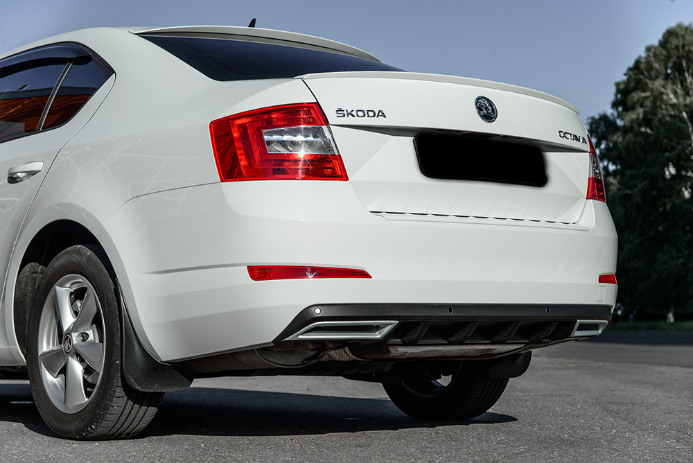 Диффузор заднего бампера (текстурный пластик)