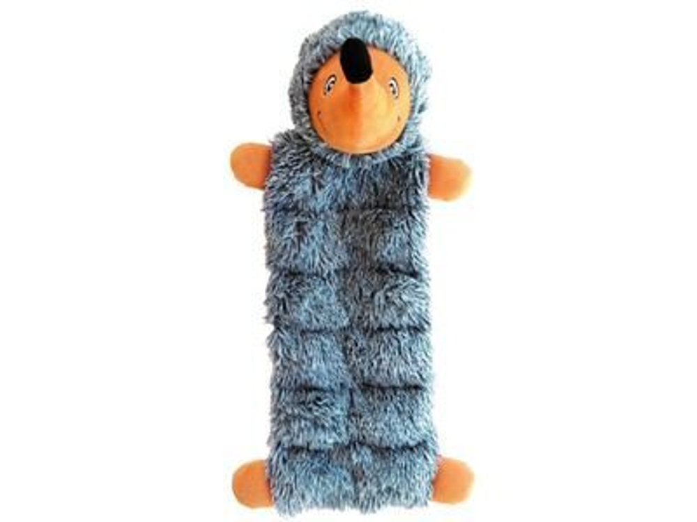 M-PETS Игрушка мягкая для собак Ежик длинный, цвет серый, 43 см