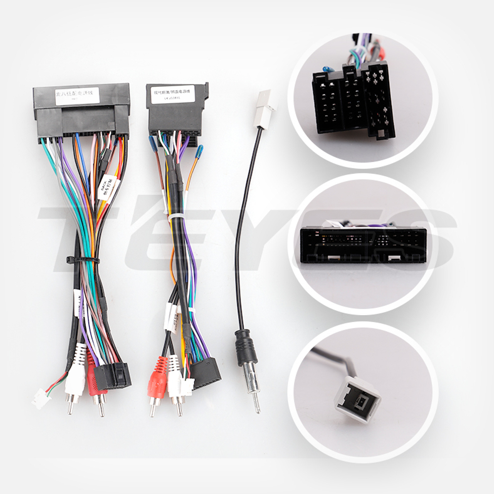 Комплект рамки с разъёмами 9" Kia Sportage 2 2004-2010 дорест - Car-Smart 023-0