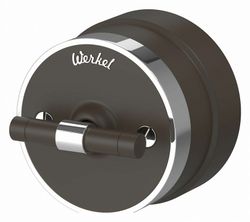 Выключатель одноклавишный с корпусом Werkel Vintage (мокко матовый/хром) W5812052