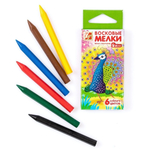 Восковые мелки 6цв. "Zоо" (Луч)