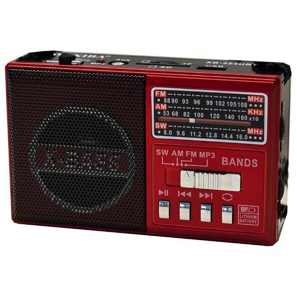Радиоприемник с MP3 плеером +фонарь Waxiba XB-324URT