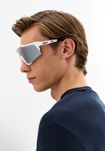 Спортивные очки с диоптриями 100% Speedcraft / Matte White / HiPER Silver Mirror Lens