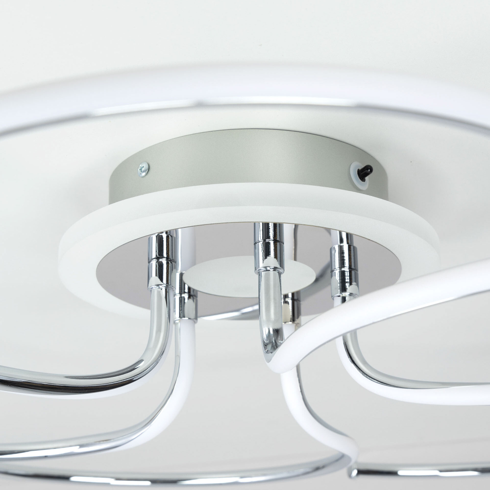 Citilux Джемини CL229251E LED RGB Люстра с пультом Хром