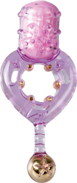 Эрекционное виброколечко Love Ring с хвостом (Цвет: фиолетовый)