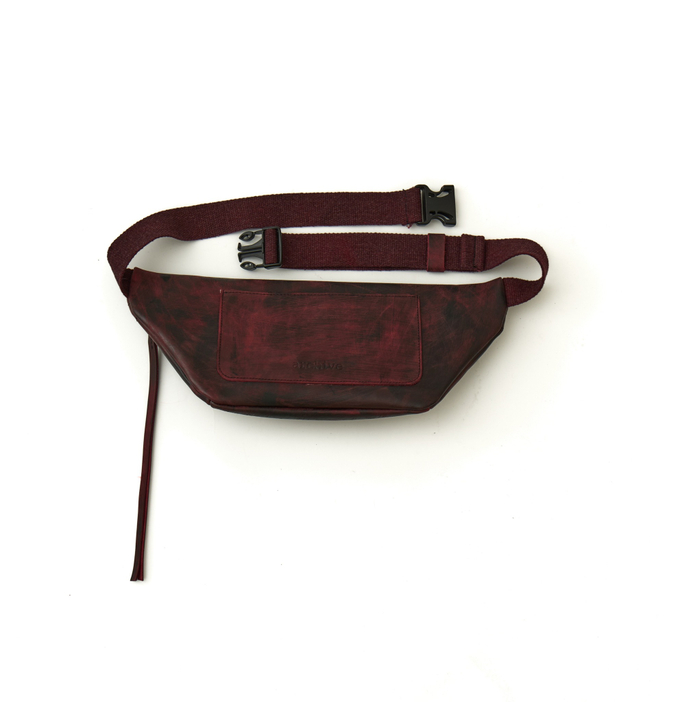 Большая поясная сумка ARCHIVE Oxblood red