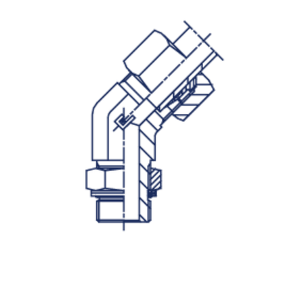 Штуцер FRG45 DS38 BSP1.1/2" (в сборе)