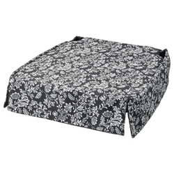IKEA DVÄRGDUNÖRT  (ИКЕА ДВÄРГДУНÖРТ)  -  Подушка для стула, серо-белая, 42/35x42x4 см