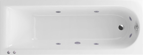 Акриловая ванна Excellent Actima Aurum Hydro 170х70 см WAEX.AUR17.HYDRO.CR с гидромассажем, белая