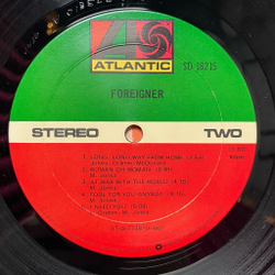 Винтажная виниловая пластинка LP Foreigner (USA 1977) Fool For You Anyway