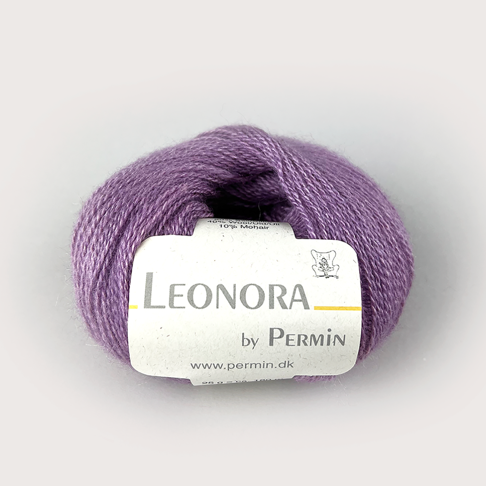 Пряжа для вязания Leonora 880414, 50% шелк, 40% шерсть, 10% мохер (25г 180м Дания)