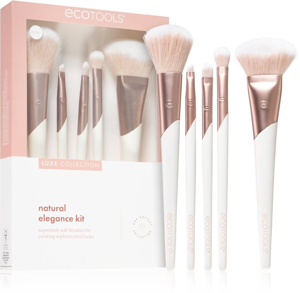 EcoTools Luxe Collection Natural Elegance - набор кистей, которые придают идеальный вид /  5 шт.   / GTIN 079625032208