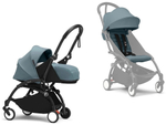 Коляска Stokke YOYO3 Newborn Shell - Newborn Pack рама чёрная Black 2 в 1 Aqua