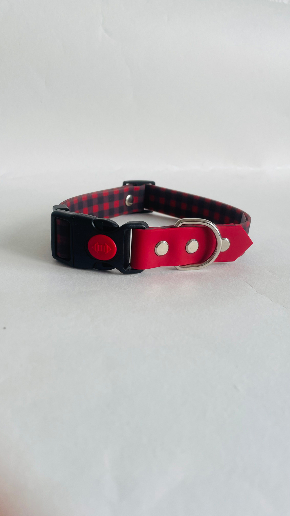 Ошейник для собак из биотана , 25 мм , 35-55 см . Клетка и салатовый