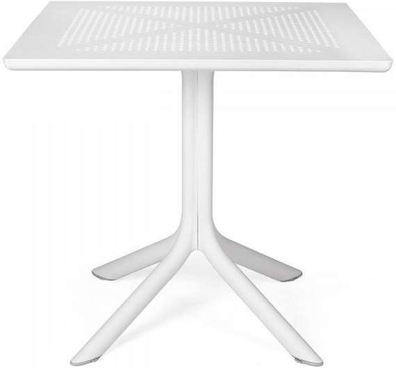 Пластиковый стол Clip 80х80 см белый