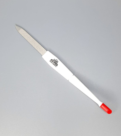 Ellis Пилка металлическая тройная с вилкой для кутикулы, 16,5см