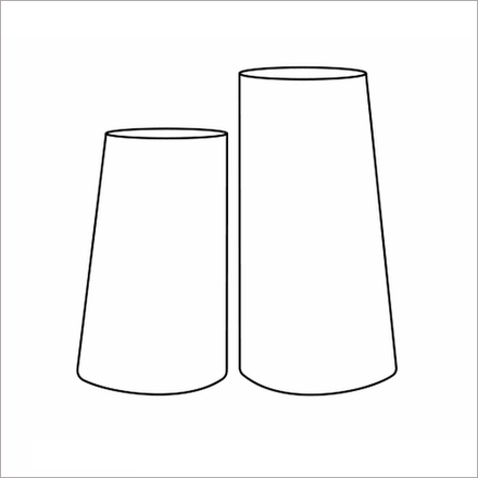 Кашпо, коллекция Concrete, форма DUET