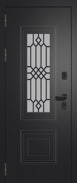 Входная дверь FlyDoors ШТОРМ ТЕРМО СП-11 Чёрный букле