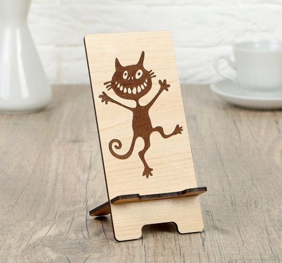 Подставка под телефон Котик с улыбкой