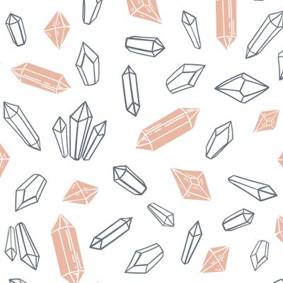 Кристаллы на белом фоне