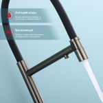 Смеситель для кухни с подключением фильтра Raglo R81.63.09, графит