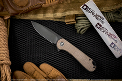Нож Civivi Elementum C907Z сталь D2 BlackWash рукоять Dark Green Micarta