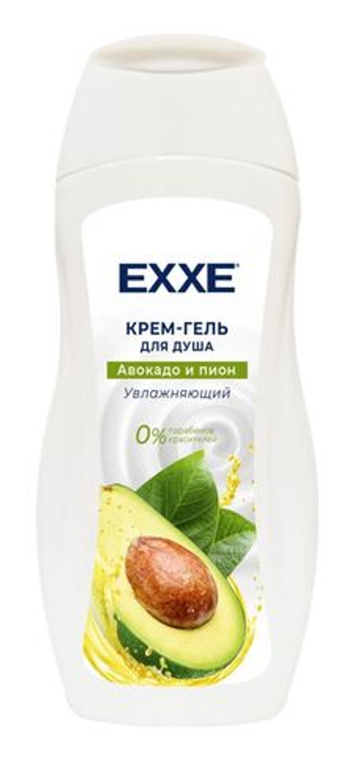 EXXE Крем-гель д/душа Авокадо и пион 400 мл.