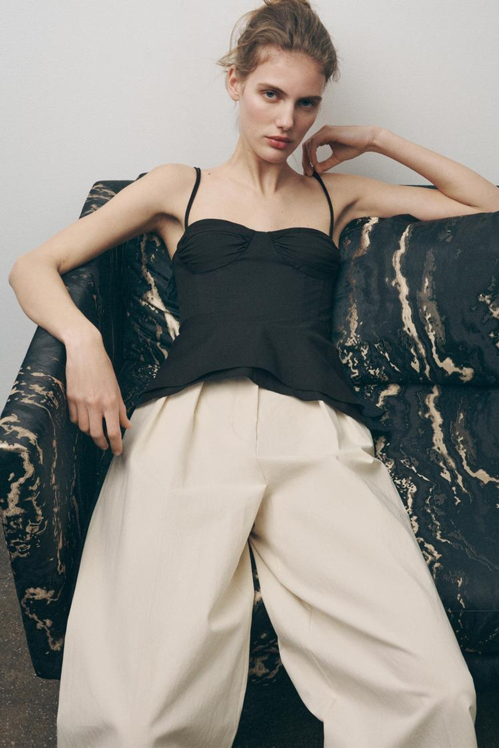 ZARA ТОП-БЮСТЬЕ — КОЛЛЕКЦИЯ ZW, ЧЕРНЫЙ