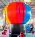 Качели воздушный шар «Яркий мир», 4,6×4,6×5,2 м