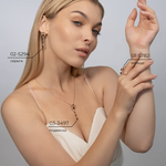 Серьги «Скорпионы» с английским замком из красного золота с кварцем дымчатым