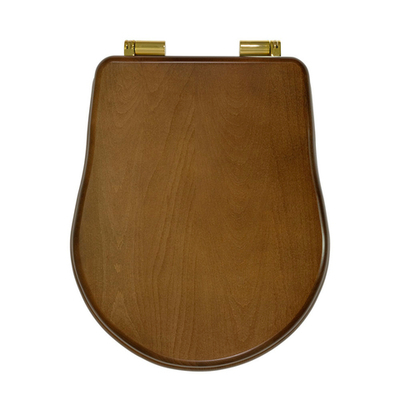 Сиденья для унитаза Migliore Bella 20676 с микролифтом, цвет: орех/золото