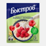 Каша Быстров Овсяная без варки Малина с молоком 6пак*40г