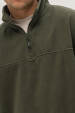 Толстовка KUL'TURA "HALF ZIP FLEECE" Хаки
