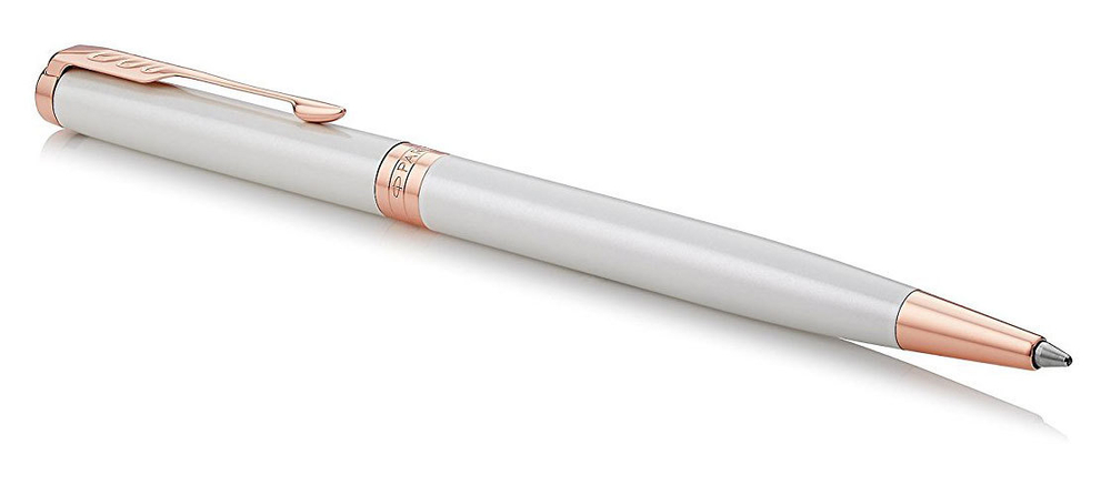 Шариковая ручка Parker Sonnet Slim Pearl White Lacquer PGT