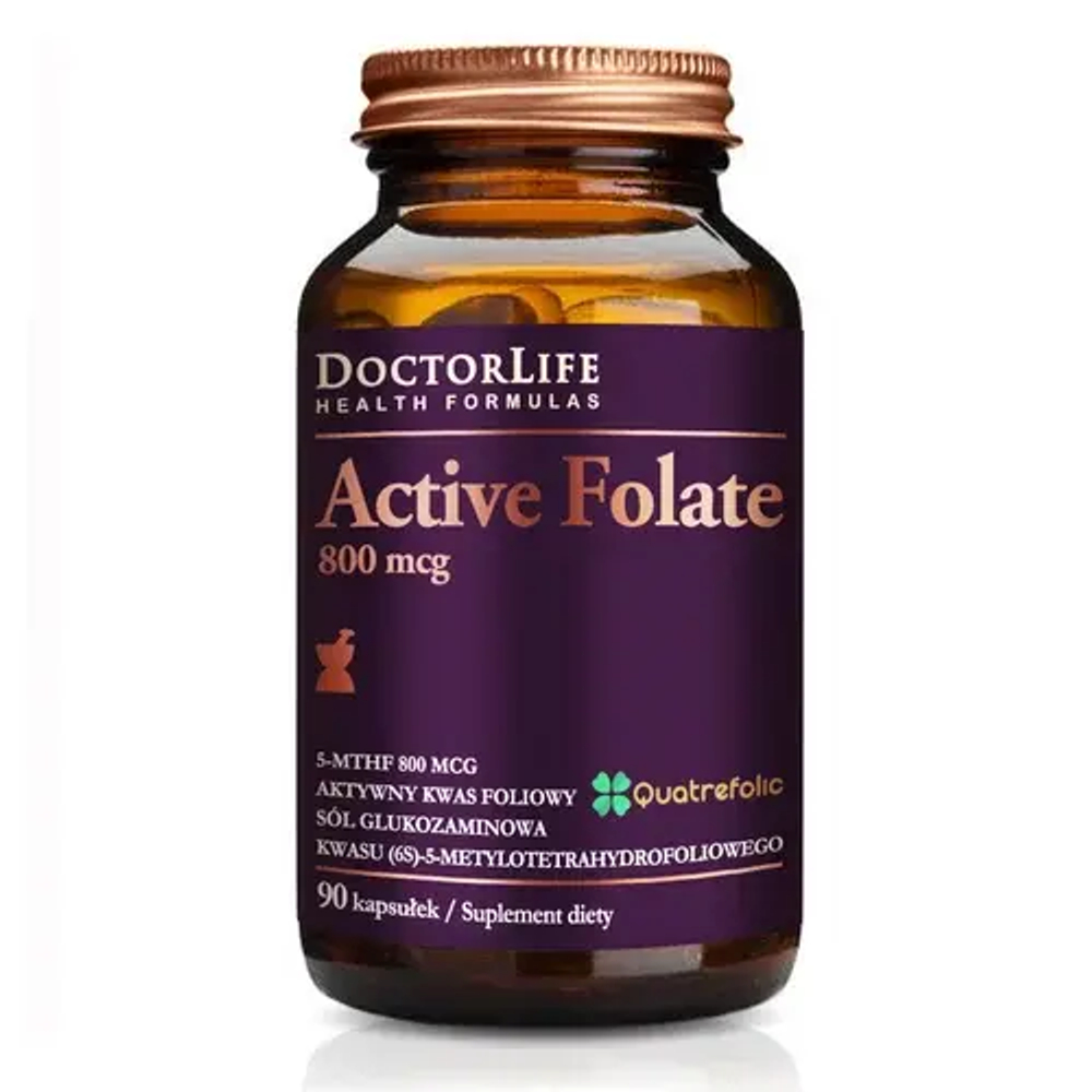 Диетическая добавка Doctor Life Active Folate 800 mcg, 90 капсул