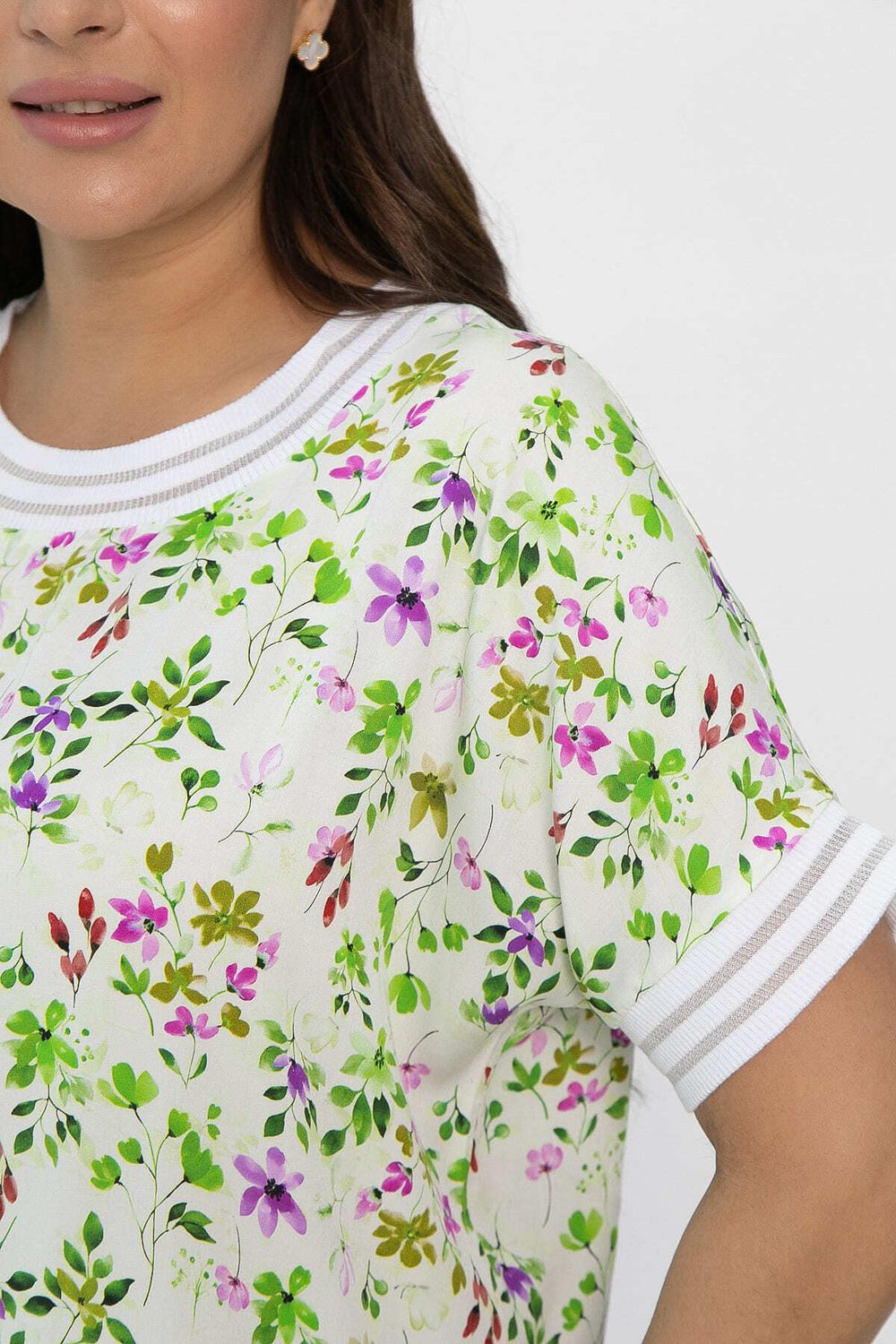 Блуза Лаванда (молочная) Б13818-1М LT Collection