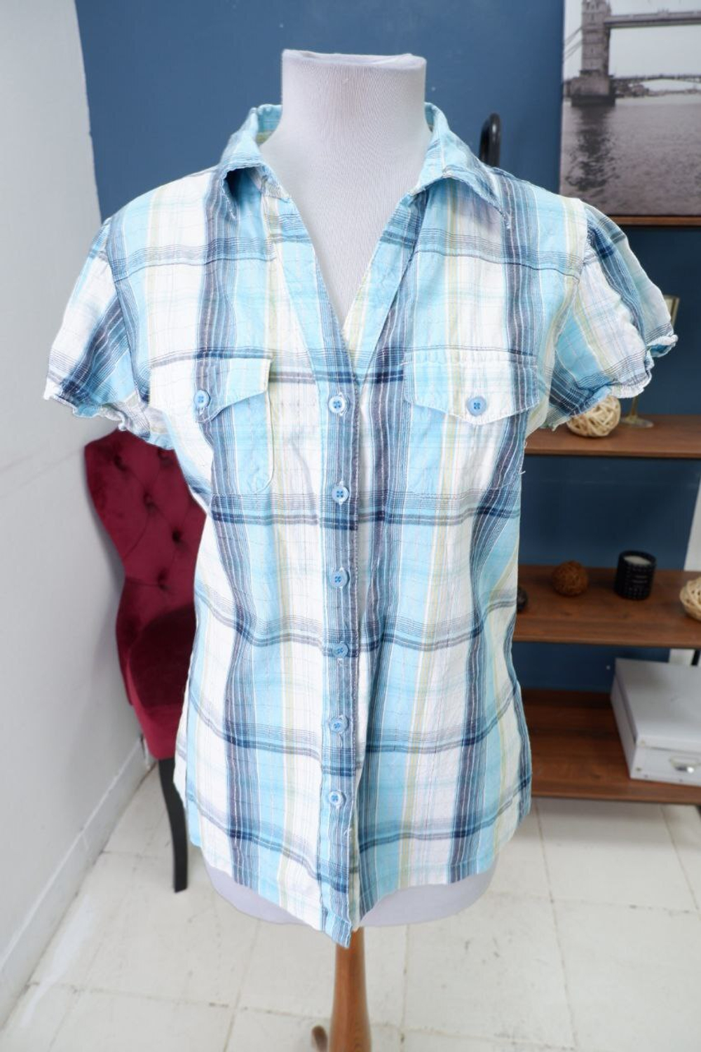 Рубашка NKD клетчатая 44 размер