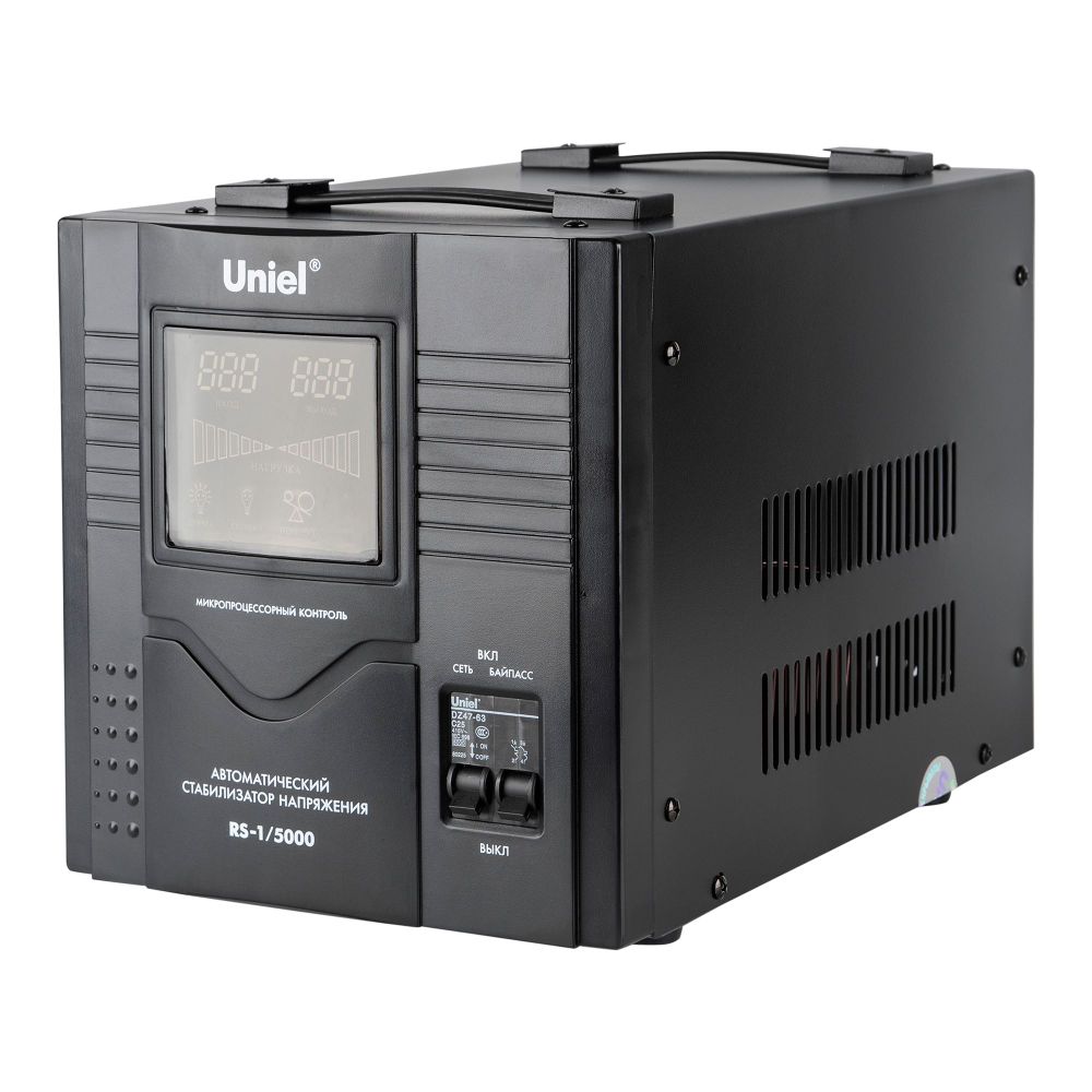 RS-1-5000 Стабилизатор Uniel релейный однофазный. 5.0 кВА.