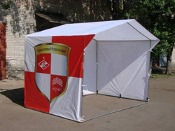 ТОРГОВАЯ ПАЛАТКА «ДОМИК» 3 Х 3 (КАРКАС ИЗ КВАДРАТНОЙ ТРУБЫ 20Х20 ММ)