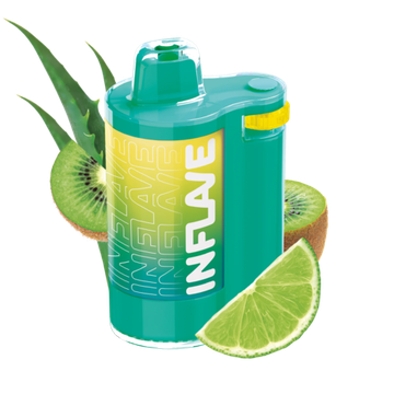 Купить Одноразовый Pod Inflave Spin - Киви Лайм Алоэ (8000 затяжек)