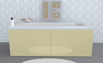 Экран под ванну откидной TR-5-008 ваниль глянец