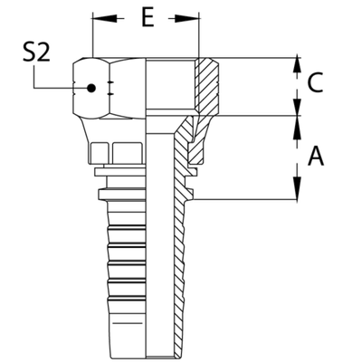 Фитинг DN 25 JIC (Г) 1.5/16