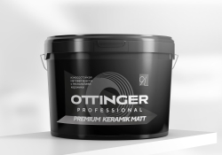 Краска дисперсионная акриловая OTTINGER Premium Keramik Matt интер. бел 9л