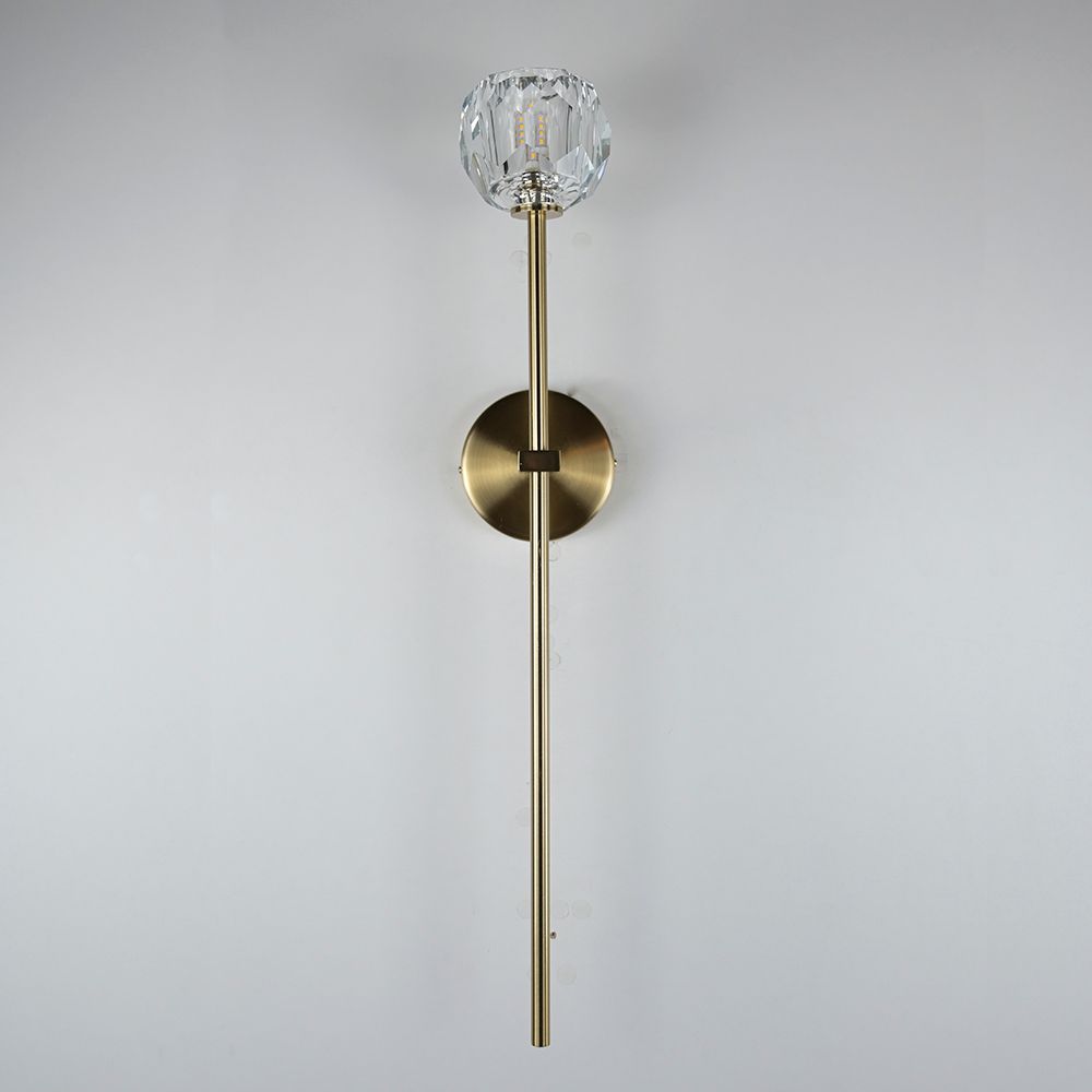 Бра Boule De Cristal Long Sconce Brass By Imperiumloft