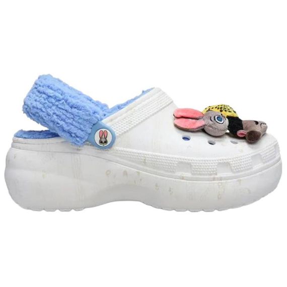 Crocs Classic Platform Clog 'White Blue'