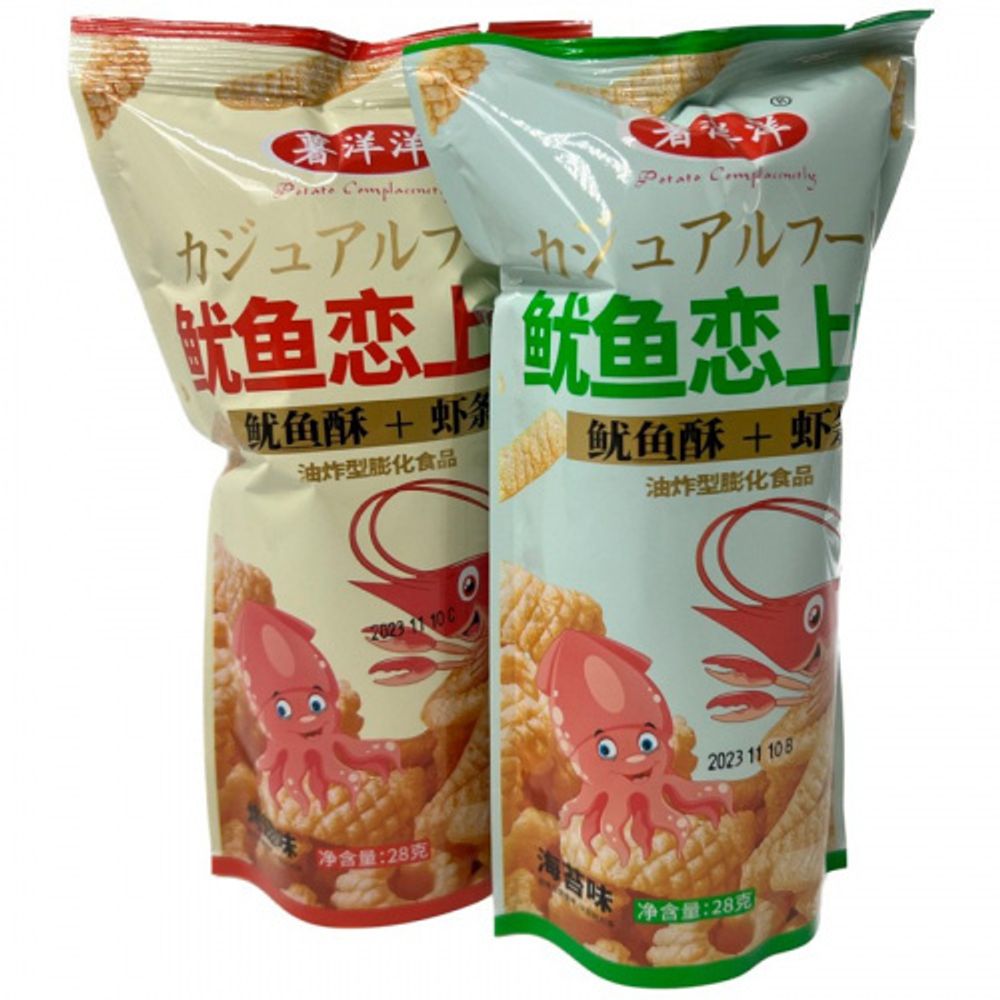 Чипсы ShuYangyang креветочные микс